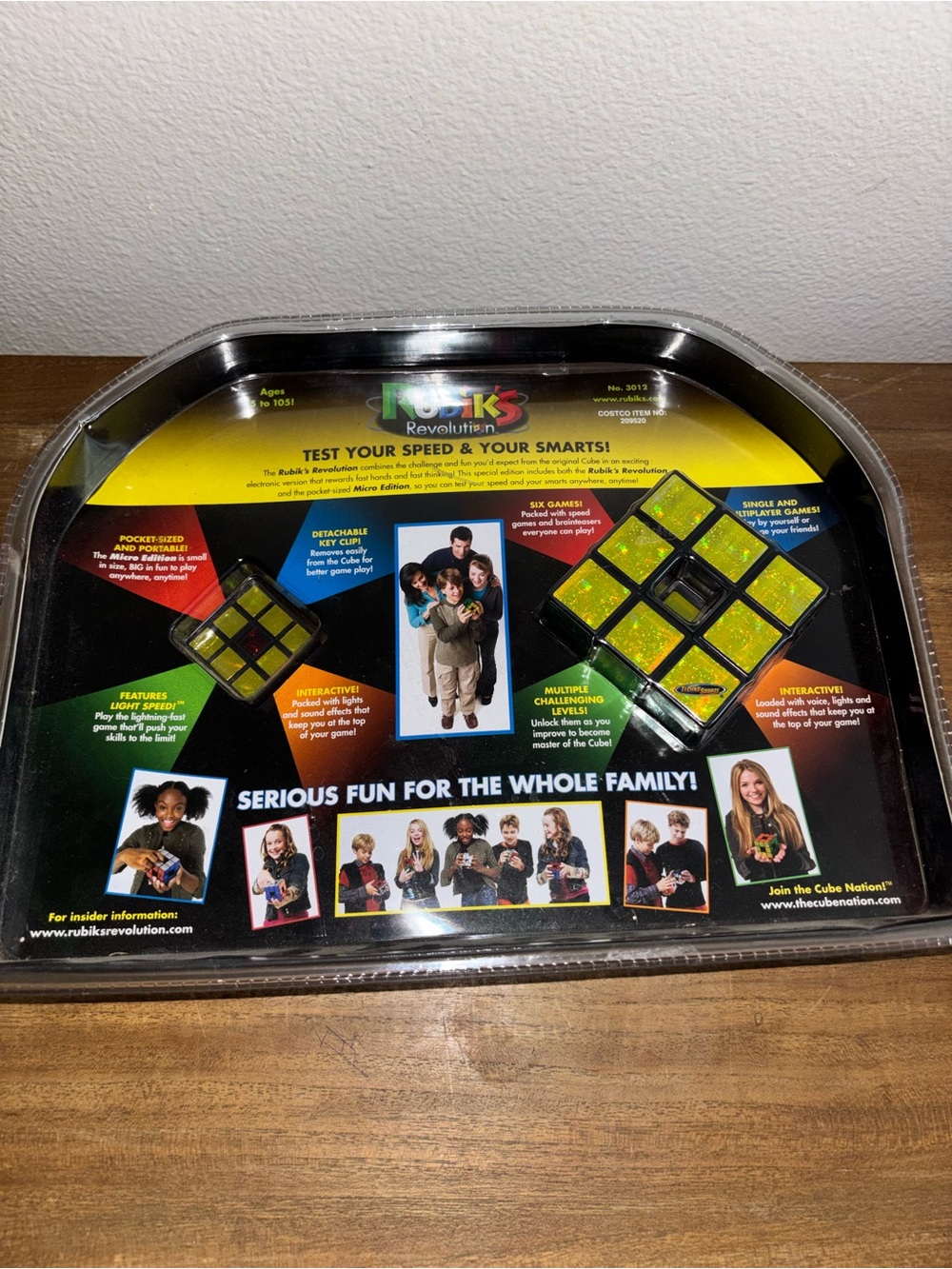 Rubik's Revolution Electronic Game with Micro Edition Keychain Game - NEW - Picture 3 of 3